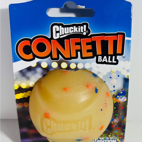 Chuck It! Confetti Ball Dog Toy, M Limited Edition NEW!!! - Picture 4 of 10